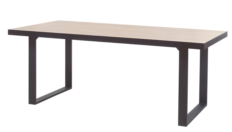 GBO - Table à manger Viareggio – 170x100x76 cm A - Pieds en U ou en X