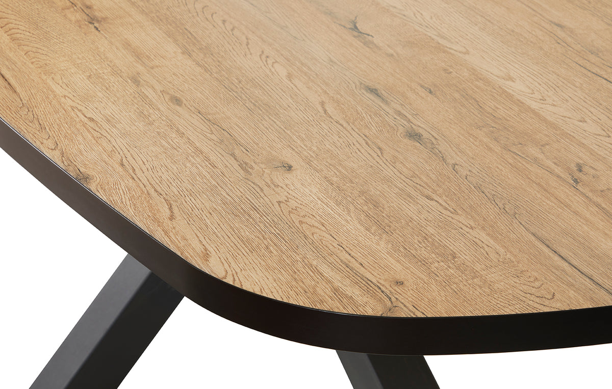 GBO - Table Piero - Ovale - Pied Étoile-Araignée - 230x119x76 cm