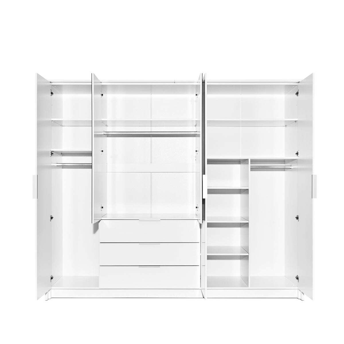 2BM - Armoire Togo - Blanc - 255xh217x65 cm