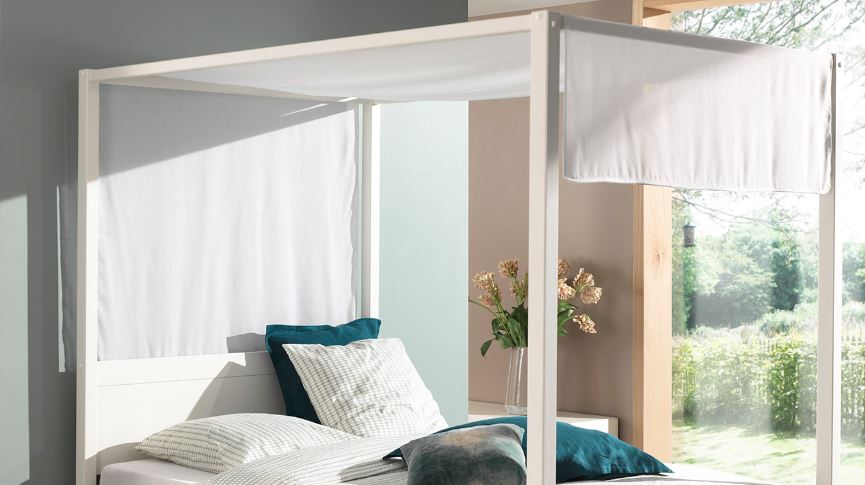 Vipack - Canvas Pino hemelbed - 140 x 200 cm