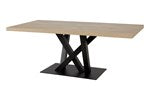 GBO - Table de salle à manger Sacha – 200x100x76 cm – Chêne Canyon – Pieds croisés