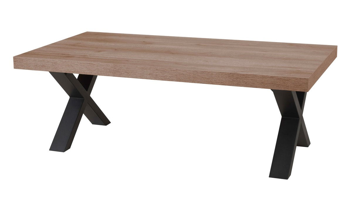 GBO - Table basse – 130x68x46 cm – Pieds A/U/X