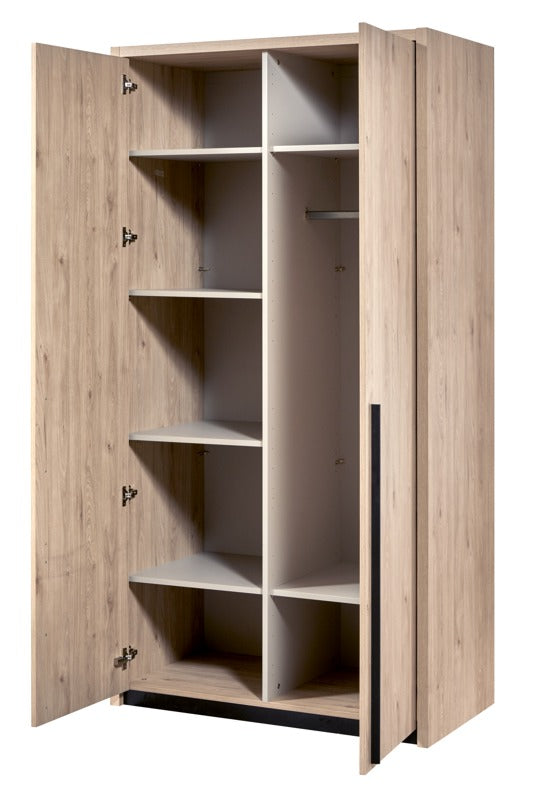 GBO - Kleerkast Viola – 2 draaideuren – 112x219x60 cm
