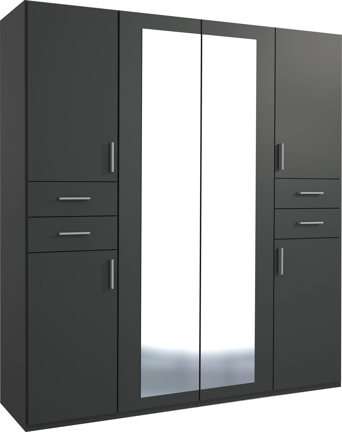 Wimex - Armoire Vegas - D13654 - Graphite - 180x208x58cm
