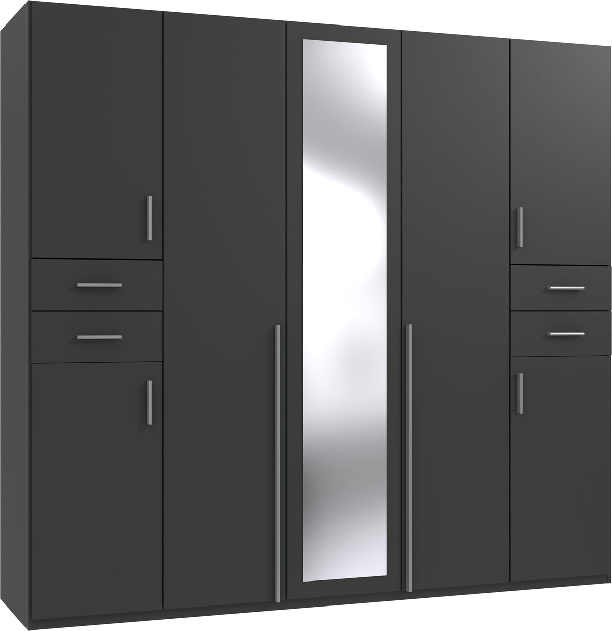 Wimex - Kleerkast Vegas - D13655 - Grafiet - 225x208x58cm