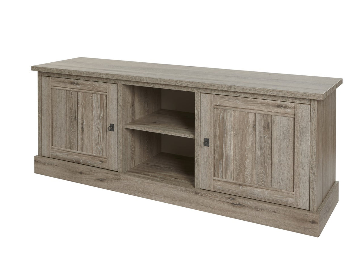 Meubar - Meuble TV York - TV2 - K550 - Chêne clair Crystal - 172x66x50cm