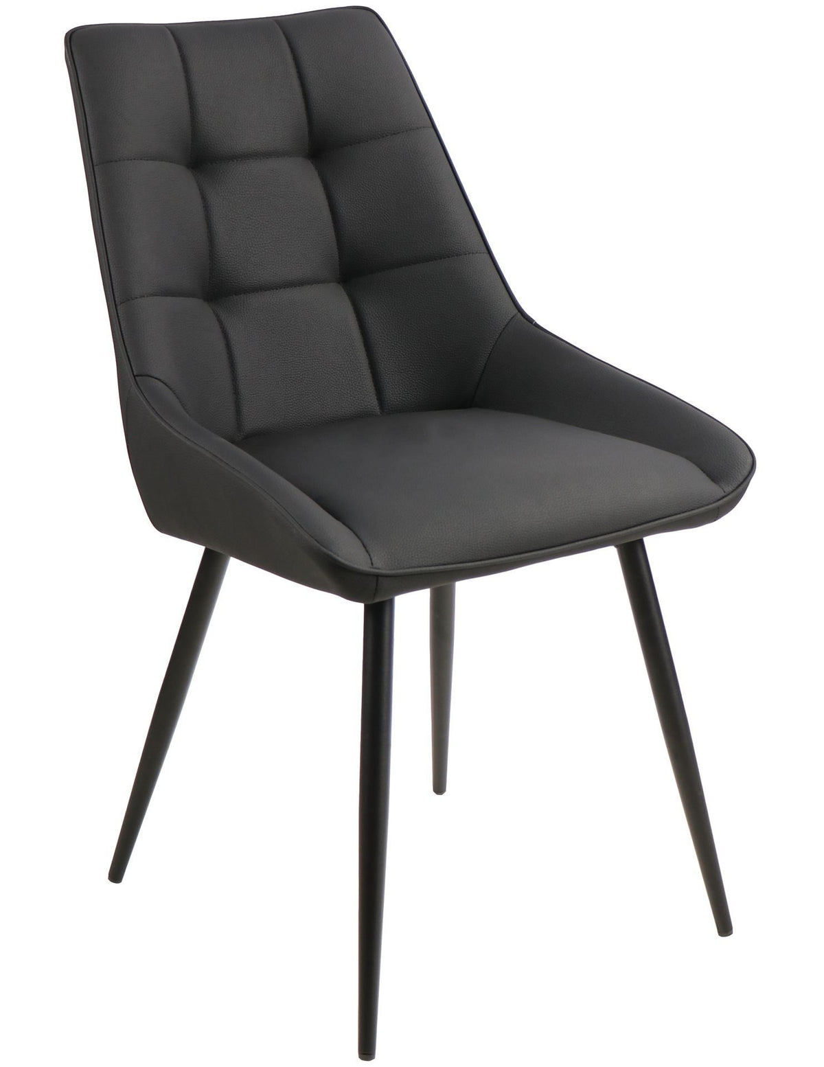 2BM - Eetkamerstoel Lotte - Zwart - 61x89x49cm