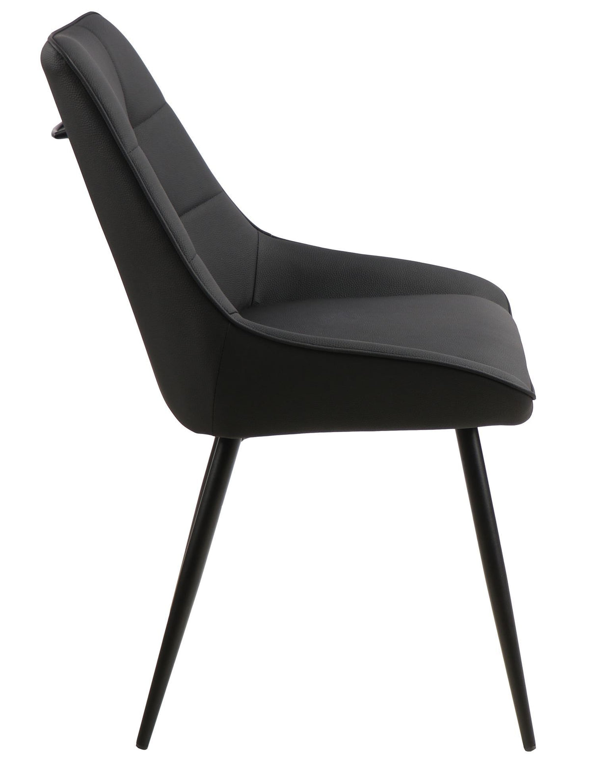 2BM - Eetkamerstoel Lotte - Zwart - 61x89x49cm