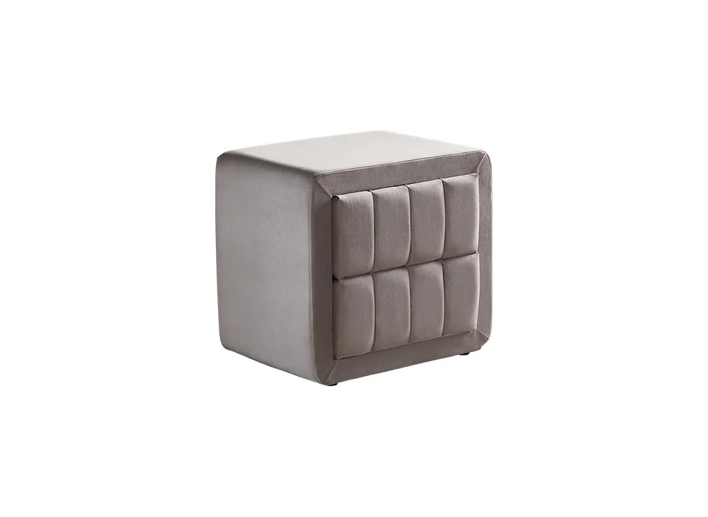 BSP - Boxspring Bristol - Stof - Lichtgrijs - 160x200 cm