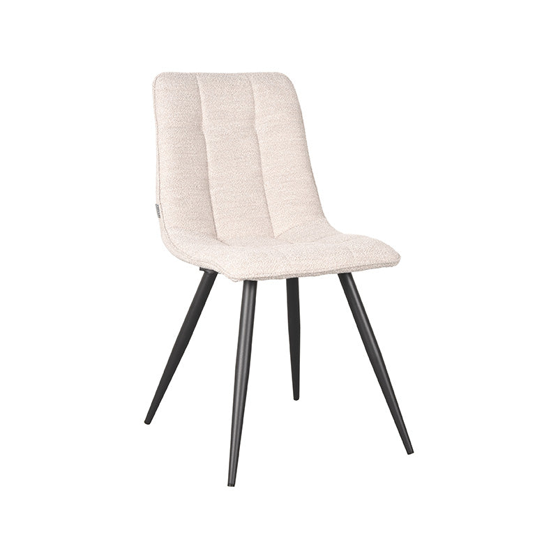 LABEL51 Chaise de salle à manger Jelt - Naturel - Boucle