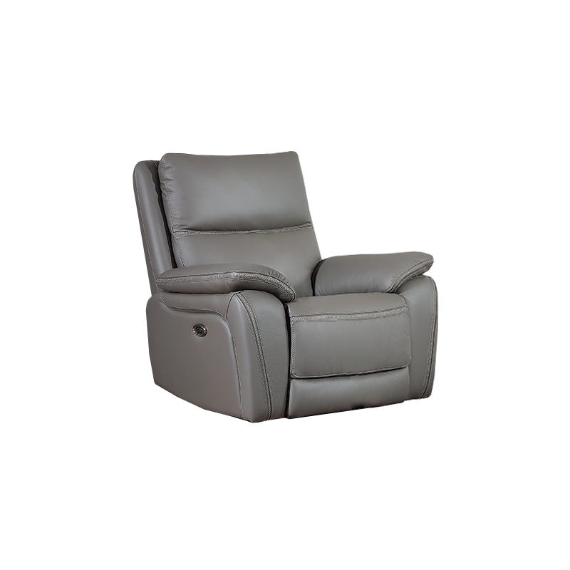 2BM - Fauteuil Desenzano - Leder - Grijs - 86x96x62cm