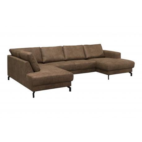2BM - Hoeksalon Kristina - Rechts - Stof - Bruin - 200x305x150cm