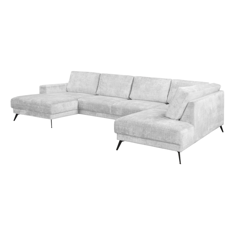 2BM - Hoeksalon Orion - Rechts - Stof - Wit Boucle - - 150x330x200cm