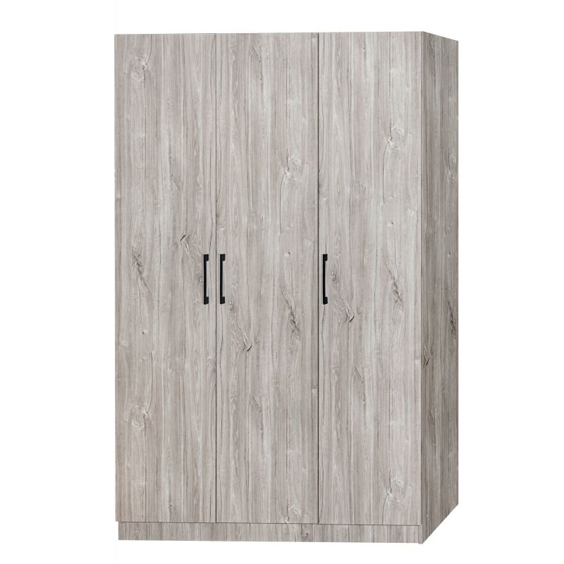 TYC - Bergkast Elmo - 3-draaideuren - Grijze Eik - 120x180x50cm