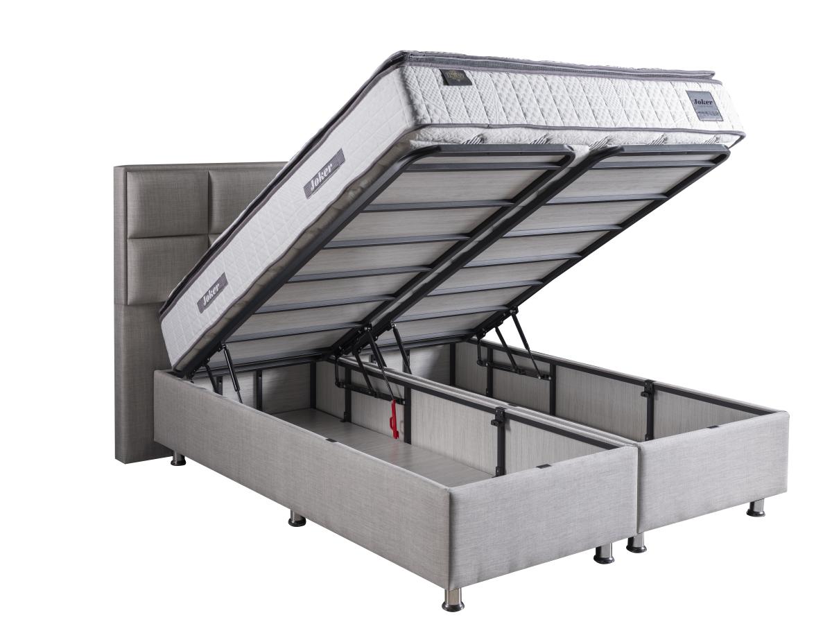 2BM - Boxspring Barcelona – Grijs – Opbergruimte – 160x200cm