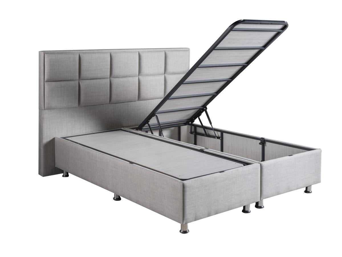 2BM - Boxspring Barcelona – Grijs – Opbergruimte – 160x200cm
