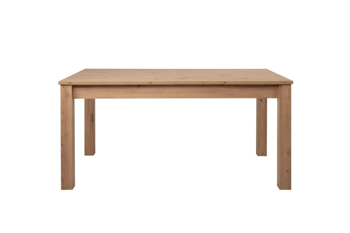 FIN - Verlengbare tafel Bergen 50 – wit – eiken décor  - 160(215)x75x90cm