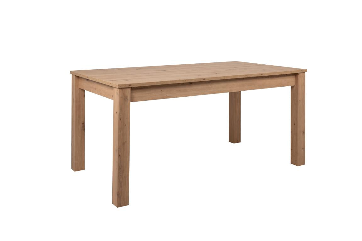 FIN - Verlengbare tafel Bergen 50 – wit – eiken décor  - 160(215)x75x90cm