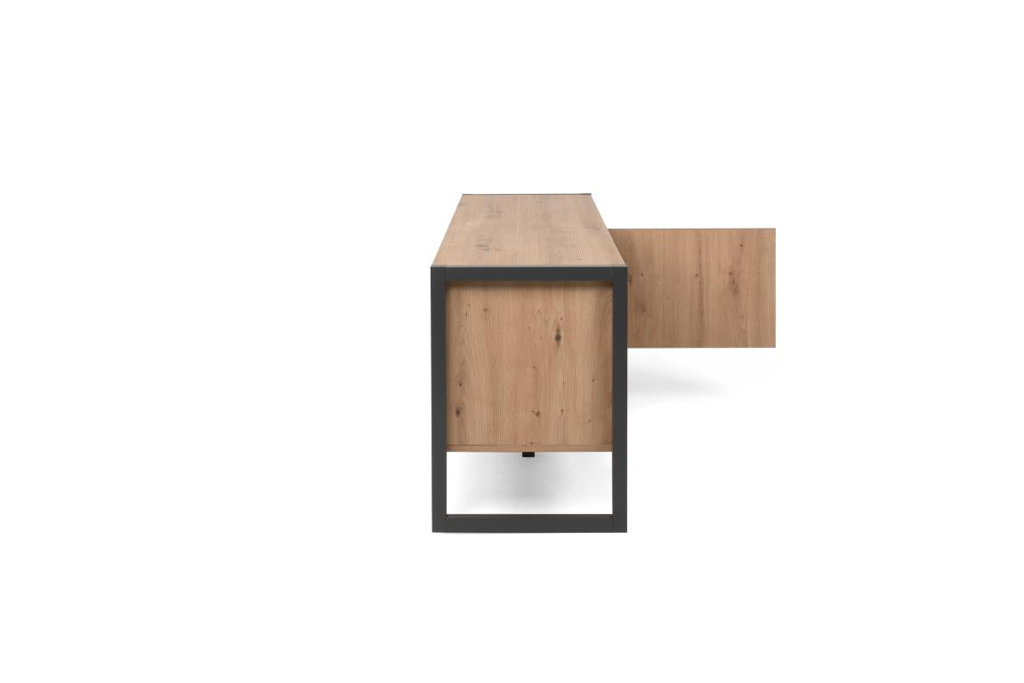 FIN - TV Meubel Denver 54 - artisanal eik / anthracite - 160x55x40cm