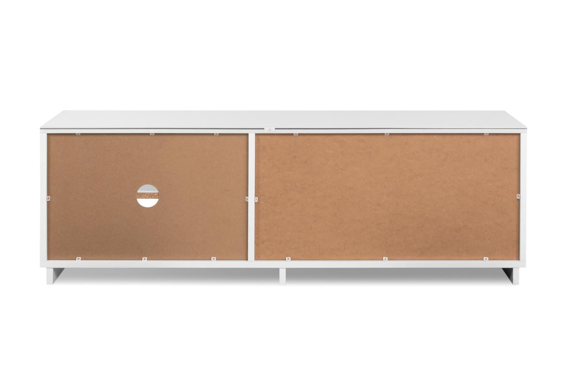 FIN - Meuble TV Monaco 56a – Décor Blanc - 140x45x34cm