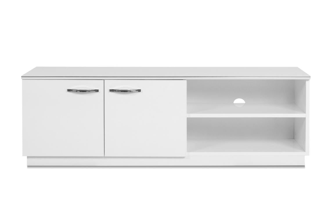 FIN - Meuble TV Monaco 56a – Décor Blanc - 140x45x34cm