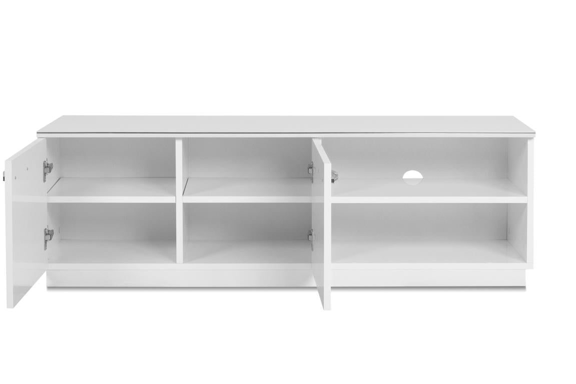 FIN - Meuble TV Monaco 56a – Décor Blanc - 140x45x34cm