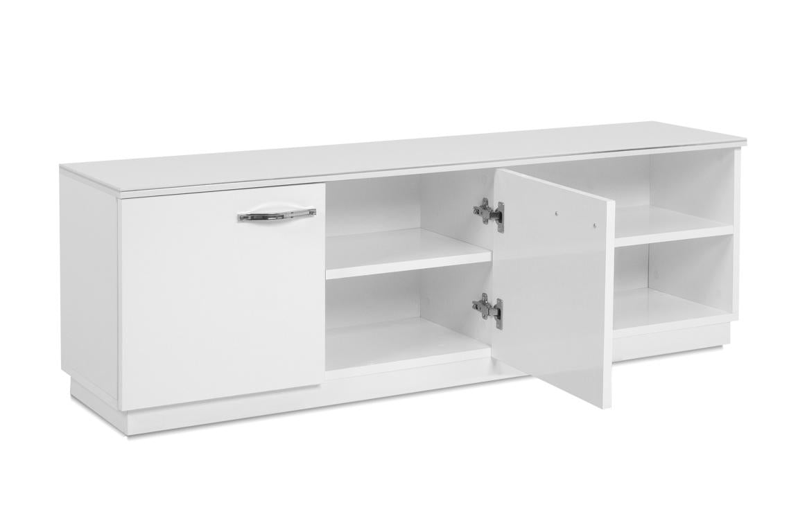 FIN - Meuble TV Monaco 56a – Décor Blanc - 140x45x34cm