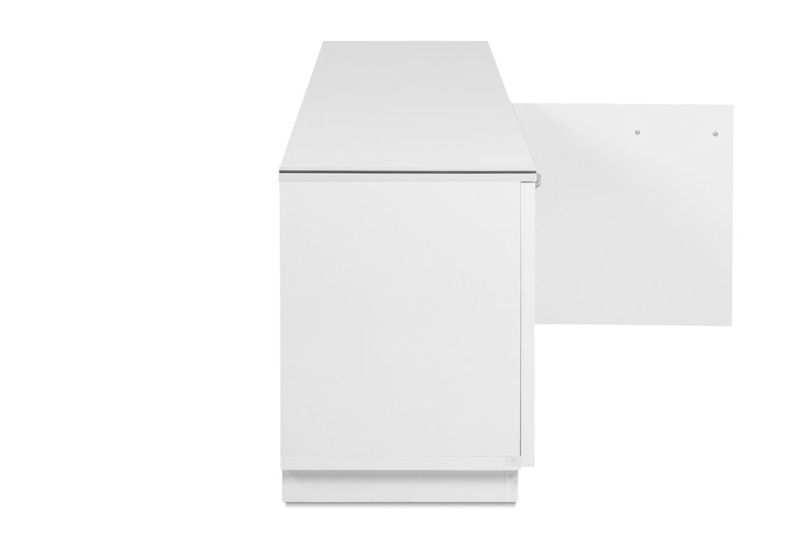 FIN - Meuble TV Monaco 56a – Décor Blanc - 140x45x34cm