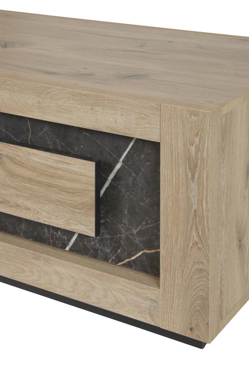 GBO - Salontafel Sacha - Canyon eiken & marmer - 130x65x45 cm