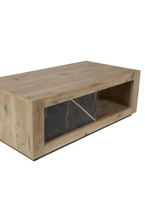 GBO - Salontafel Sacha - Canyon eiken & marmer - 130x65x45 cm