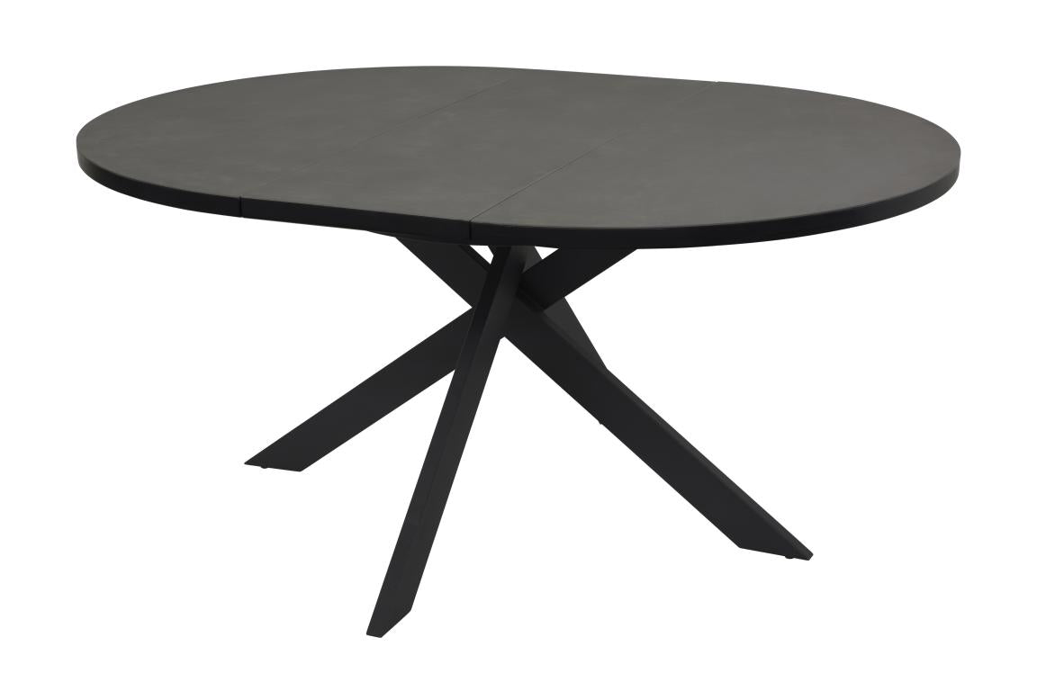 GBO - Tafel TF2205 - Rond - Antraciet - 120 ( 160 ) x 76 cm