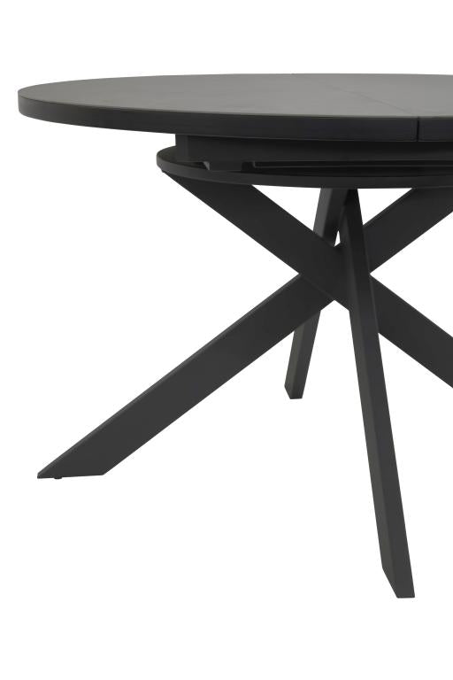 GBO - Table TF2205 - Ronde - Anthracite - 120 ( 160 ) x 76 cm