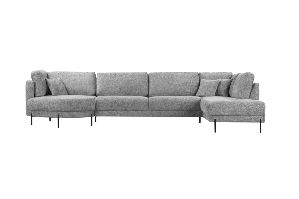 2BM - Hoeksalon Mars - Grijs Stof - Links - 200x354x130cm