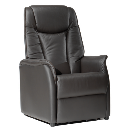 YLF - Relaxfauteuil  Ygo - Leder - Zwart - Twee motoren - 80x112x82cm