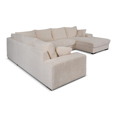 MLM - Salon Diana Rechts - Beige Stof - 267×340×180 cm