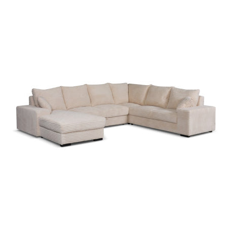 MLM - Salon Diana Links - Beige Stof - 180×340×267 cm