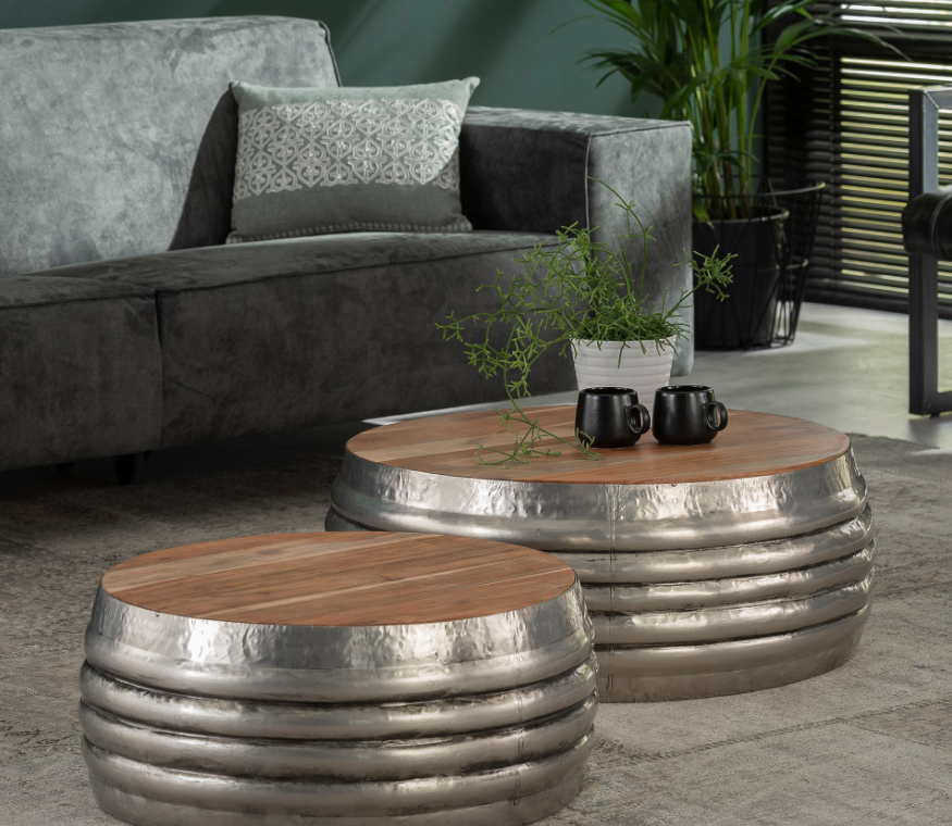 ZST - Table basse Zaine - Lot de 2 - 120x60xh40cm