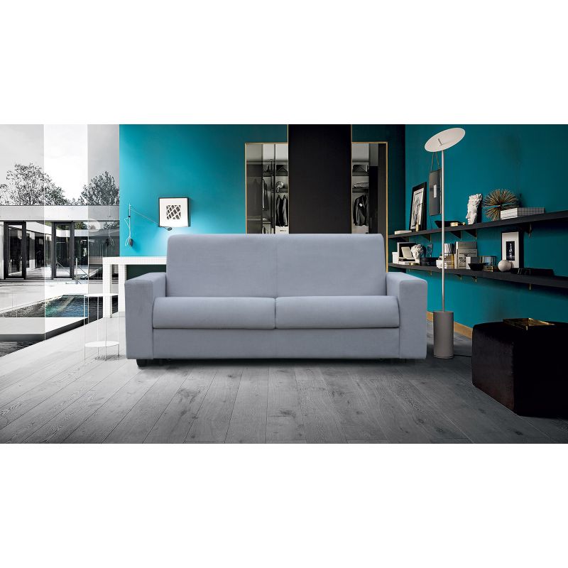 Altoni - Zetelbed Coco - Stof - Grijs - 196x85x95cm