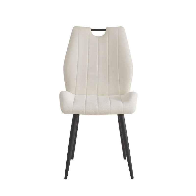 MLM - Chaise Lieve - Tissu écru - 92 x 50 x 56 cm