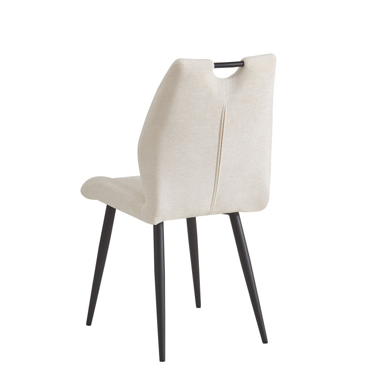 MLM - Chaise Lieve - Tissu écru - 92 x 50 x 56 cm