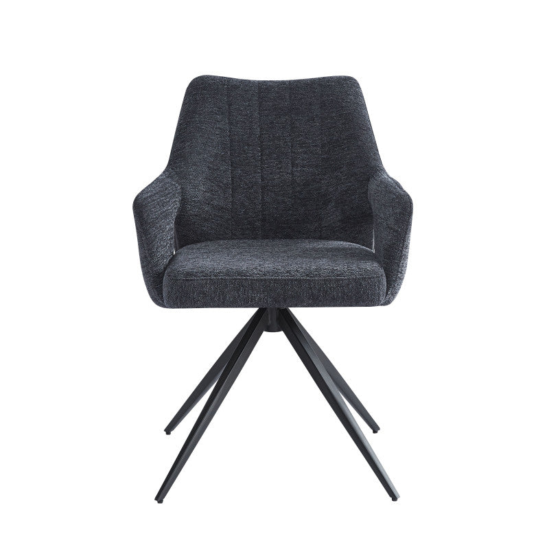 2BM - Stoel Sahana – Zwart – Stof - 63x53x84cm