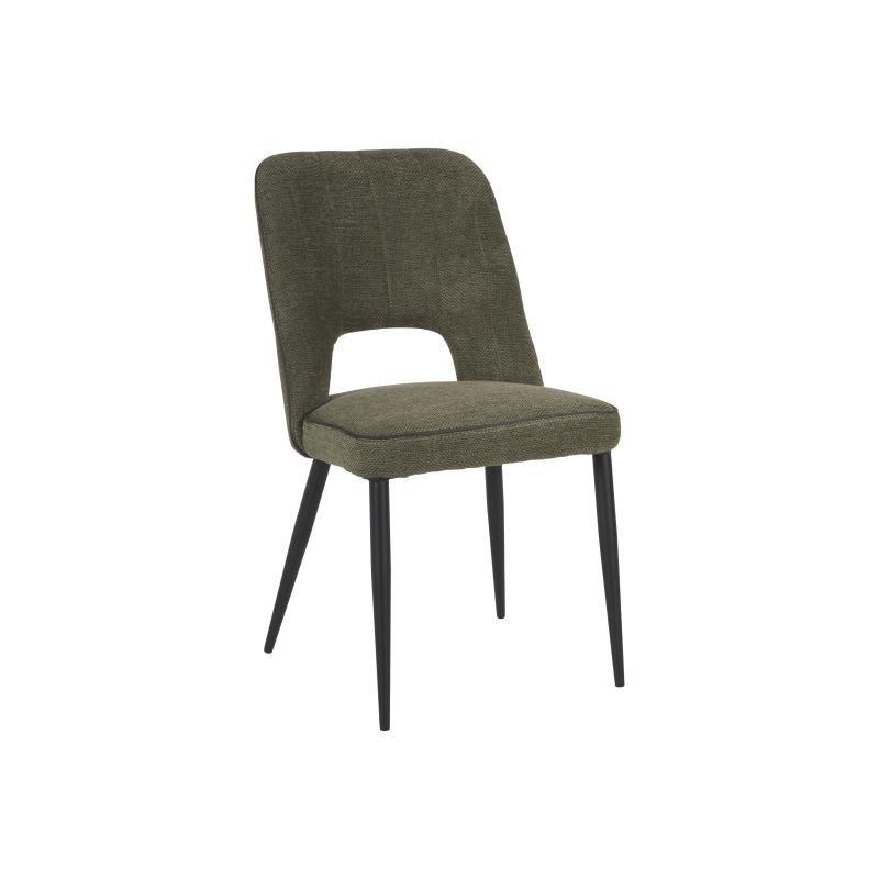 GBO - Eetkamerstoel Retro - ST2204 - Stof - Groen - 58x85x56cm